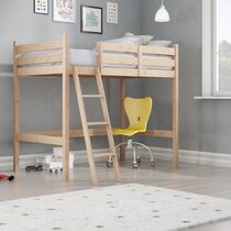 Aidan european single high sleeper bed shop with drawers